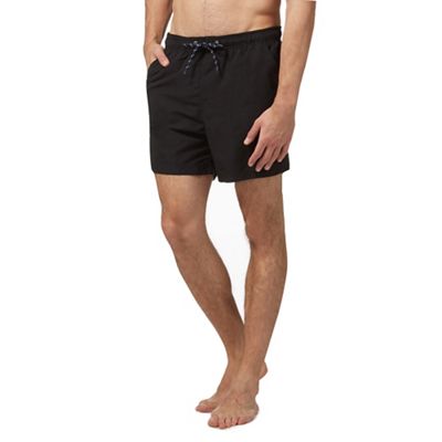 Big and tall black basic swim shorts